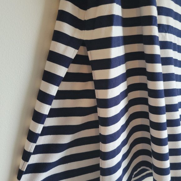 Summer & Sage Navy White Striped Jersey Skirt M - Picture 3 of 6